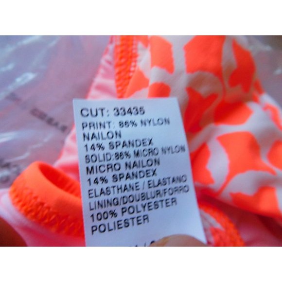 Athena 16 Bikini Bottom New Coastal Banded Pant Orange Menwomenstyles Swimwear - Picture 5 of 5